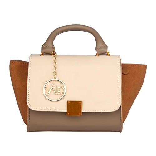 VALO Womens White Leather Handbag