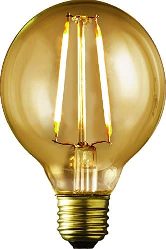 12-Pack Archipelago Dimmable LED Filament Vintage Globe G25 Light Bulb, 2 Watt, Medium Standard Base (E26), 2200K (Amber Glow), Omnidirectional, UL Listed