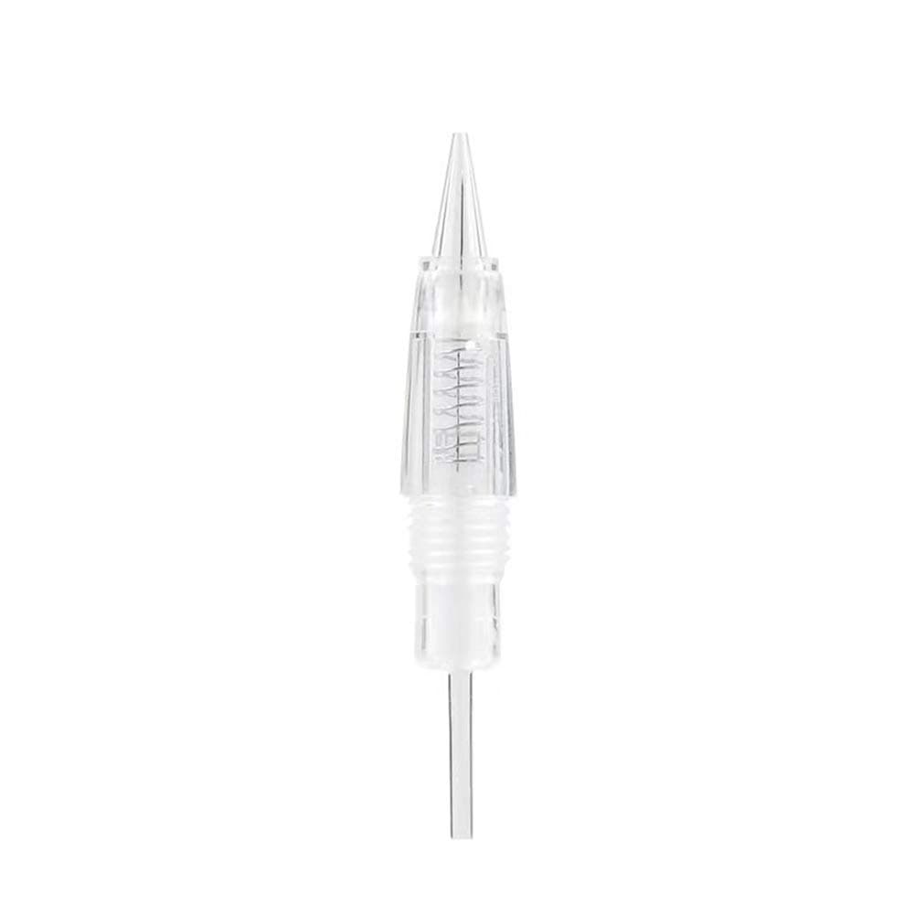 10PCS 1RL Permanent Makeup Clear Tattoo Needle Cartridges for Eyebrow Tattoo Machine (1R)