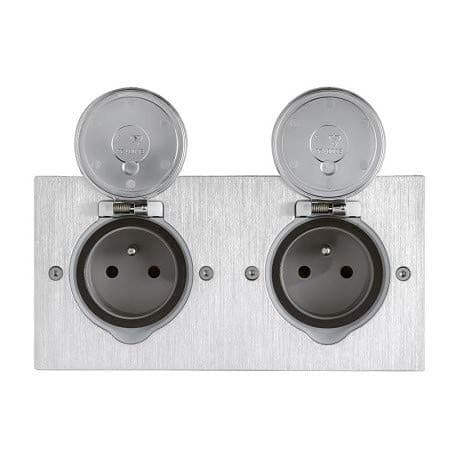 Arnould Platinum Double Floor Plug 2P + T 16 A