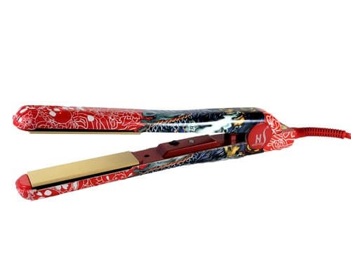 Herstyler Tattoo Ceramic Hair Straightener, Red