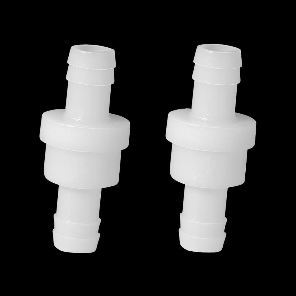 Feelers 1/2" One Way Inline Check Valve, Non-Return Valve for Air, Water, Gas, 2-Pack