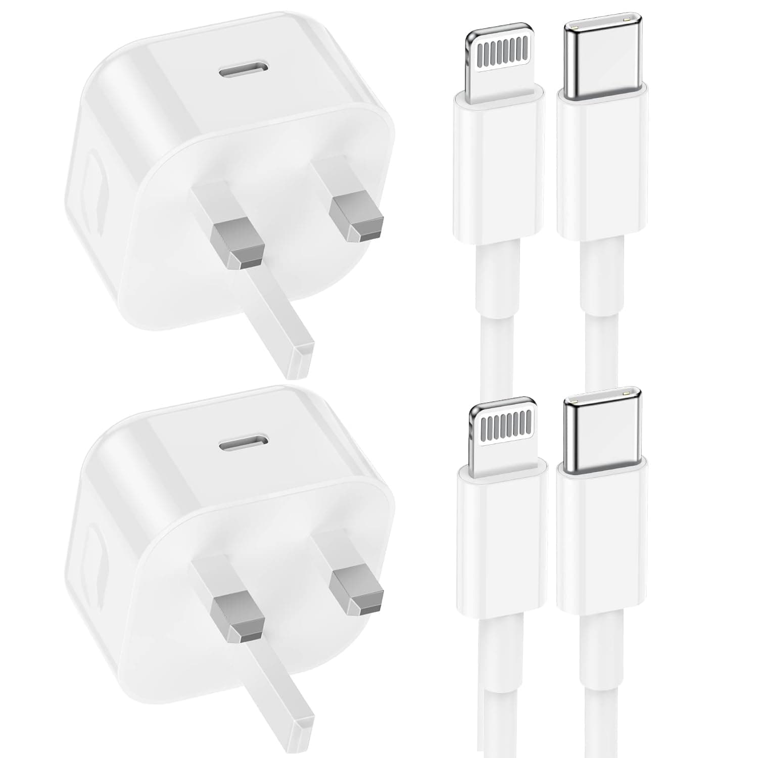 2Pack iPhone Charger Fast Charge, Apple Fast Charging Cable and 20W Plug USB C Charging for iPhone 14/14 Pro/14 Pro Max/13/13 Pro/13 Pro Max/12/11/XR/XS/iPad Pro/Airpods