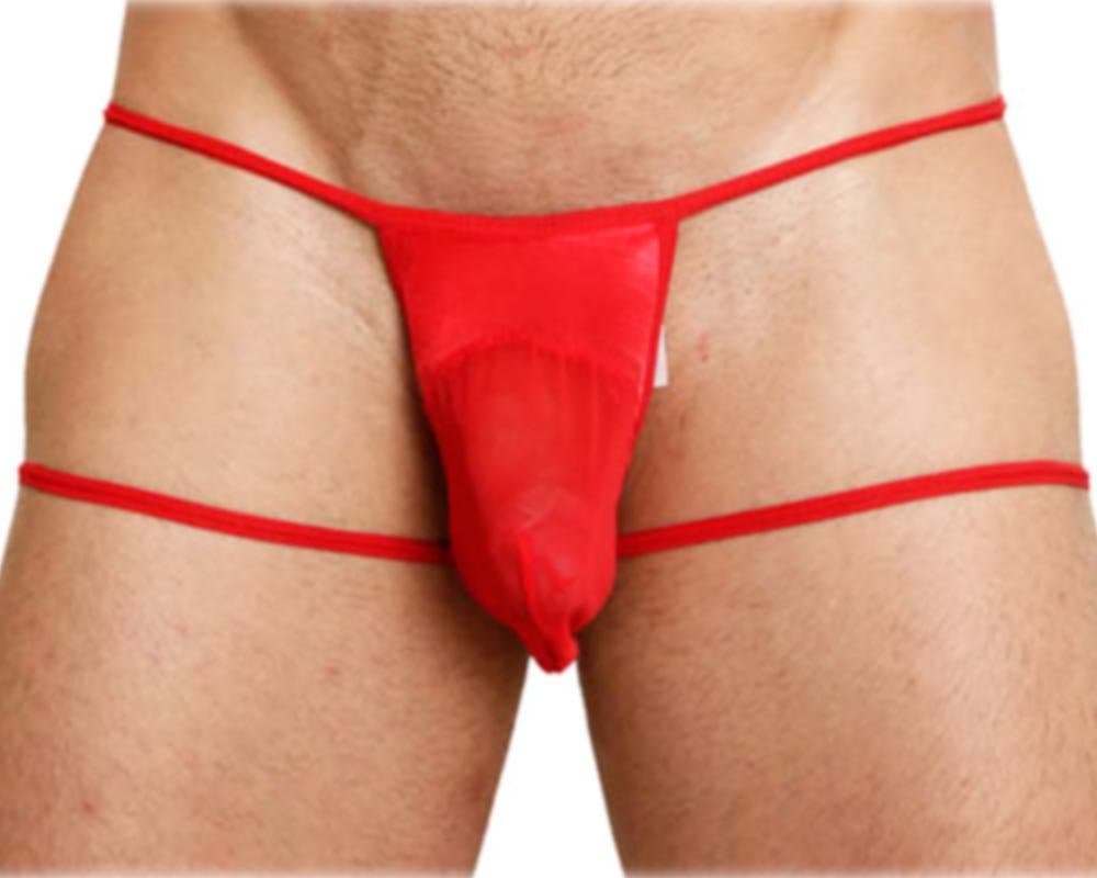 Good Devil Net Jockstrap Red
