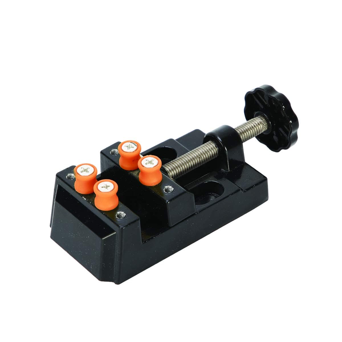 Qiaoshans Universal Mini Drill Press Vise Clamp Table Bench Vice for Jewelry Walnut Nuclear Watch Repairing Clip On DIY Sculpture Craft Carving Bed Tool