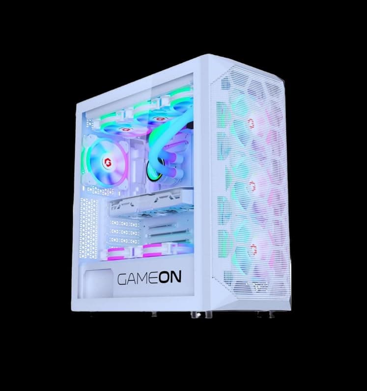 AFFORDABLE GAMING/WORKSTATION LIQUID ARCTIC WHITE DESKTOP PC: CORE I7 Processor | GPU OPTION | 32GB RAM | 1TB NVME/SATA SSD | Windows 11 | WIFI BT READY (CORE i7 7700 + RTX 4060 8GB GRAPHICS)