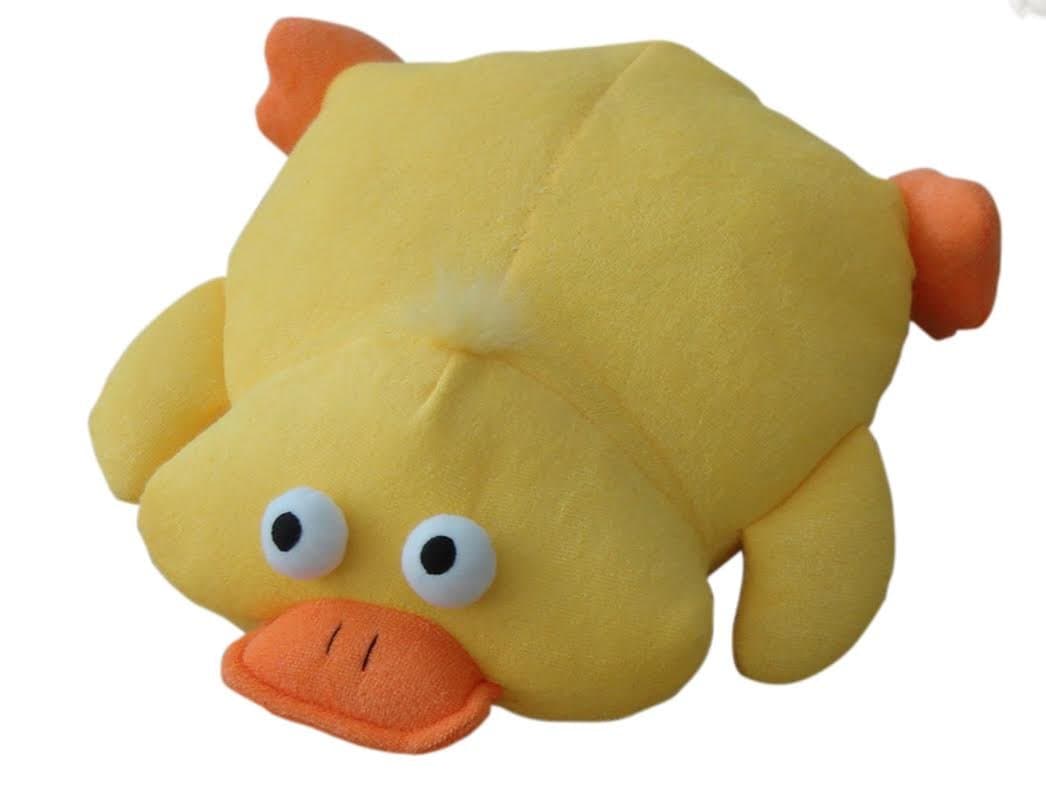 Yellow Duck Design Bath Pillow With Suction Pads