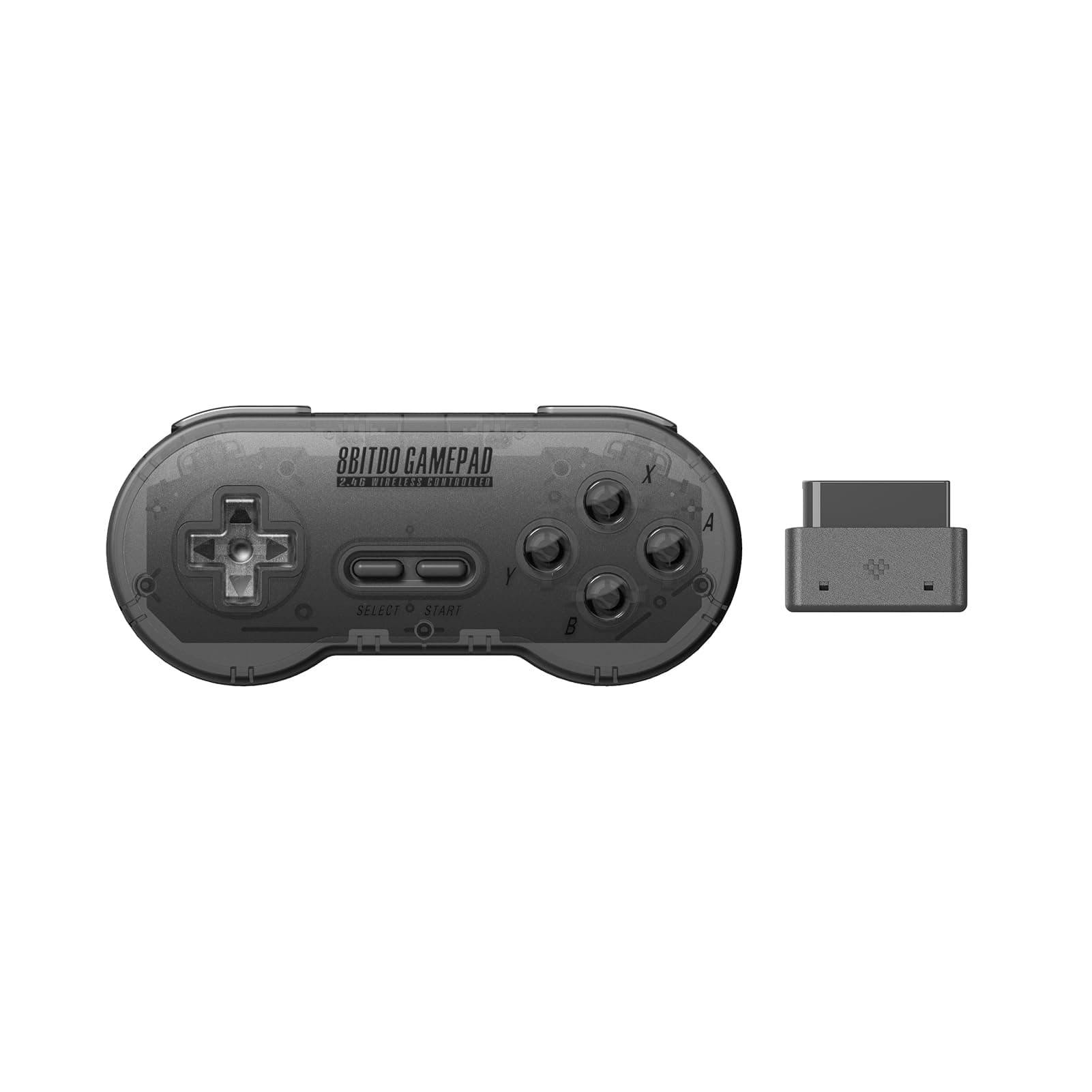 8Bitdo Sn30 2.4G Wireless Gamepad for Original SNES/SFC (Transparent Edition)
