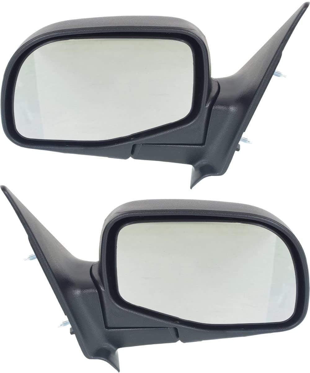 Side Mirror Replacement for Ford Ranger 1998-2005, Driver & Passenger Side Mirrors, Paintable