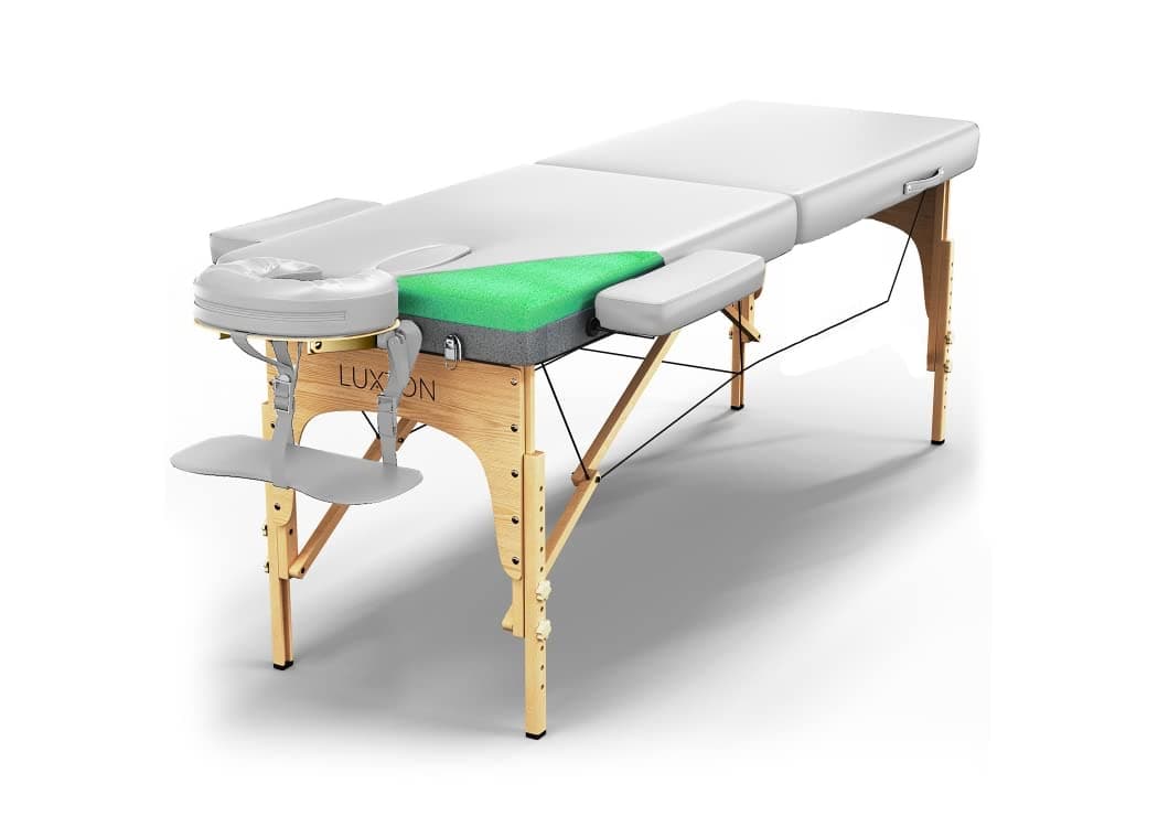 Luxton Home Premium Foam Massage Table - Easy Set Up - Foldable & Portable with Carrying Case