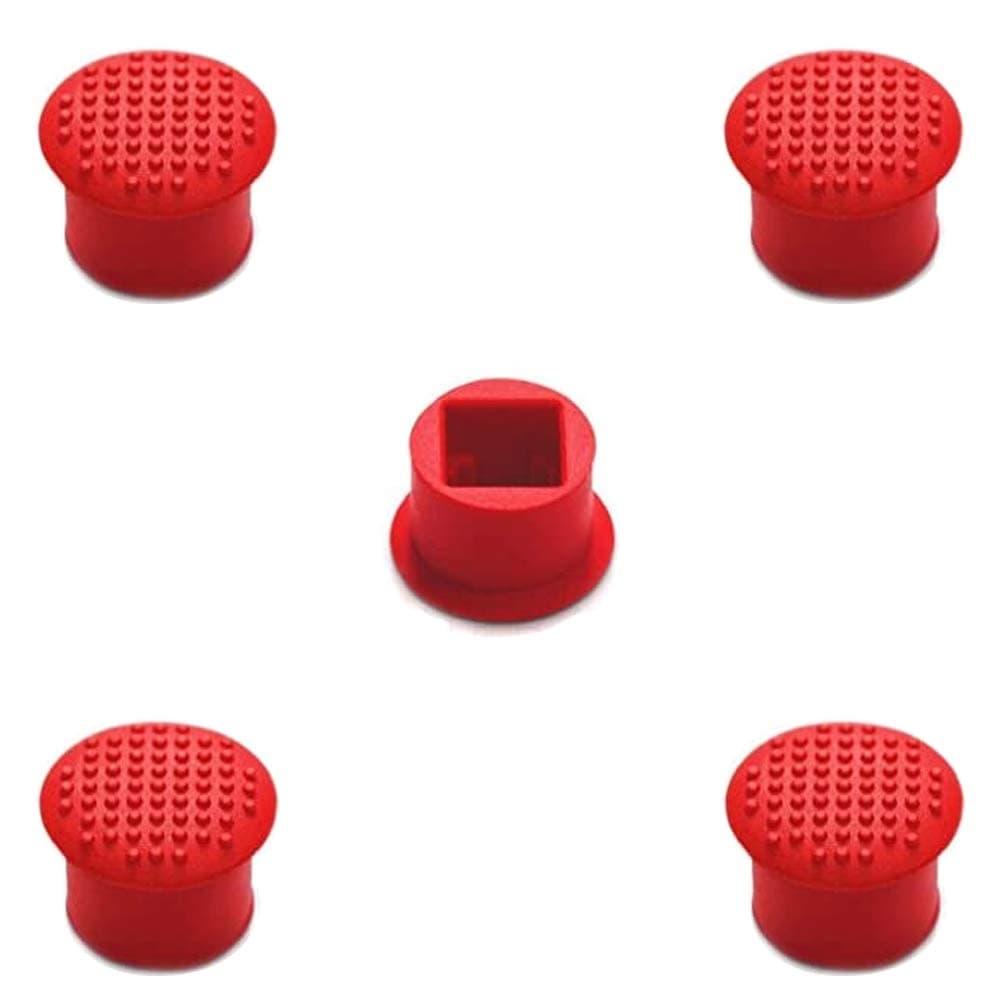 - 5 PCS Rubber TrackPoint Keyboard Mouse Red Cap with Soft Dome and Rim Laptop Pointer for Lenovo ThinkPad X/T/E / / L/P/Yoga Series