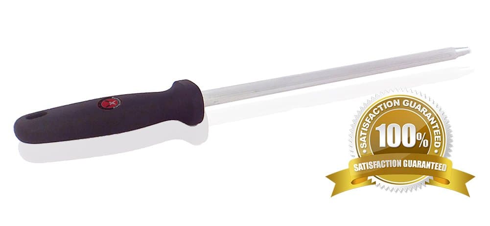 Kitchen Knife Sharpener by Samurai Sharp- Professional Knife Sharpening Tool System Master Chef 10"- For Indoor/Outdoor Kitchen and Garden Utensils-100% No Hassle Customer Guarantee