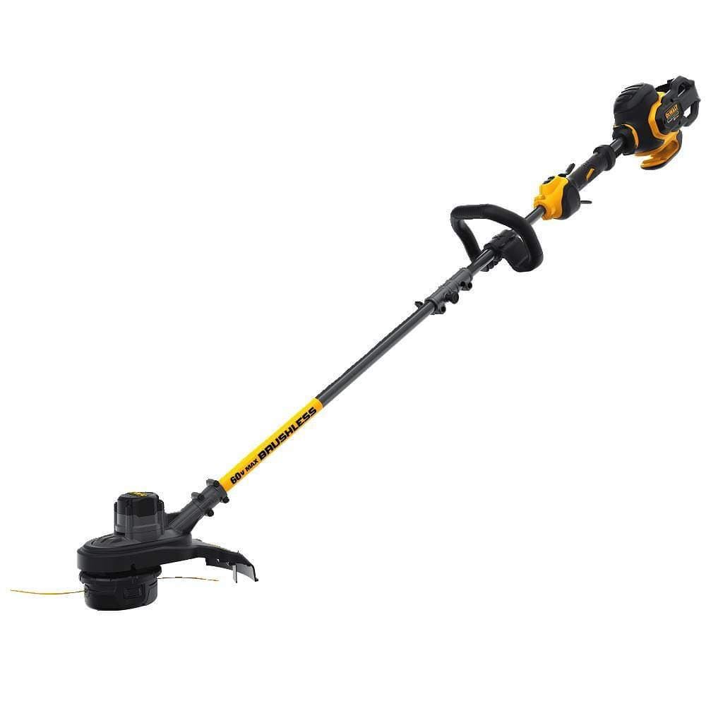 DEWALT FLEXVOLT 60V MAX* String Trimmer, Two Speed, 15-Inch & Extra Trimmer Line, 225-foot by 0.080-Inch (DCST970B & DWO1DT802)