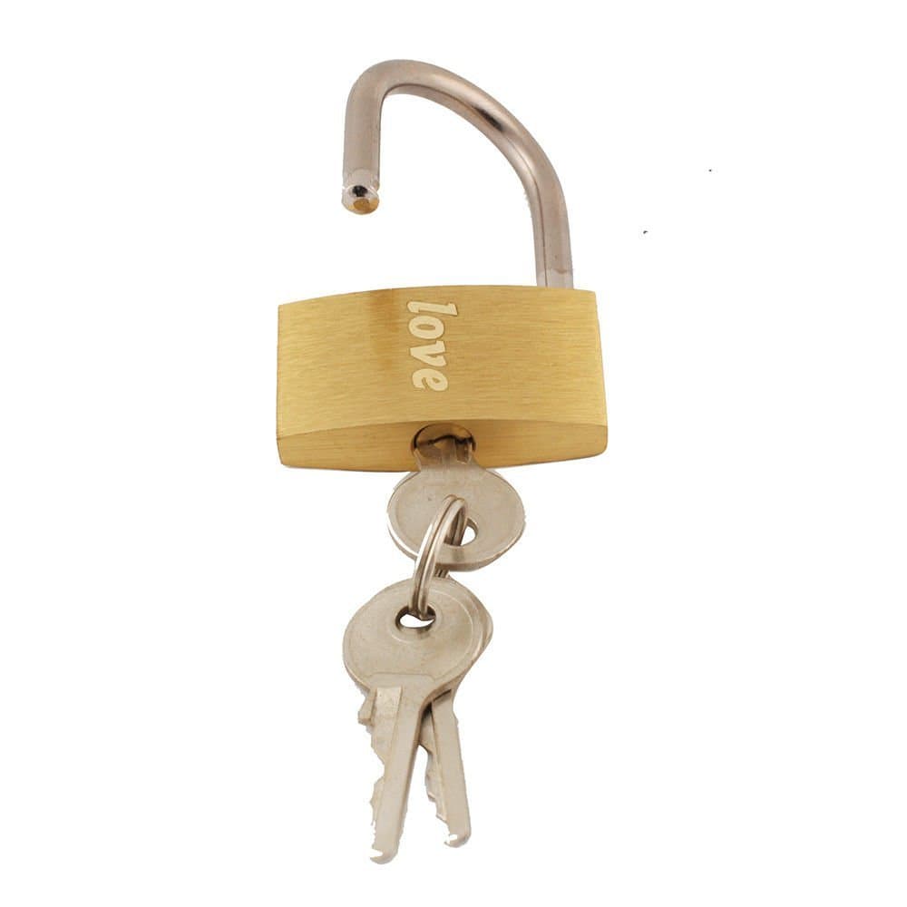 GP Personalized Engraved Love Lock Padlock for Wedding Anniversary Custom Gift