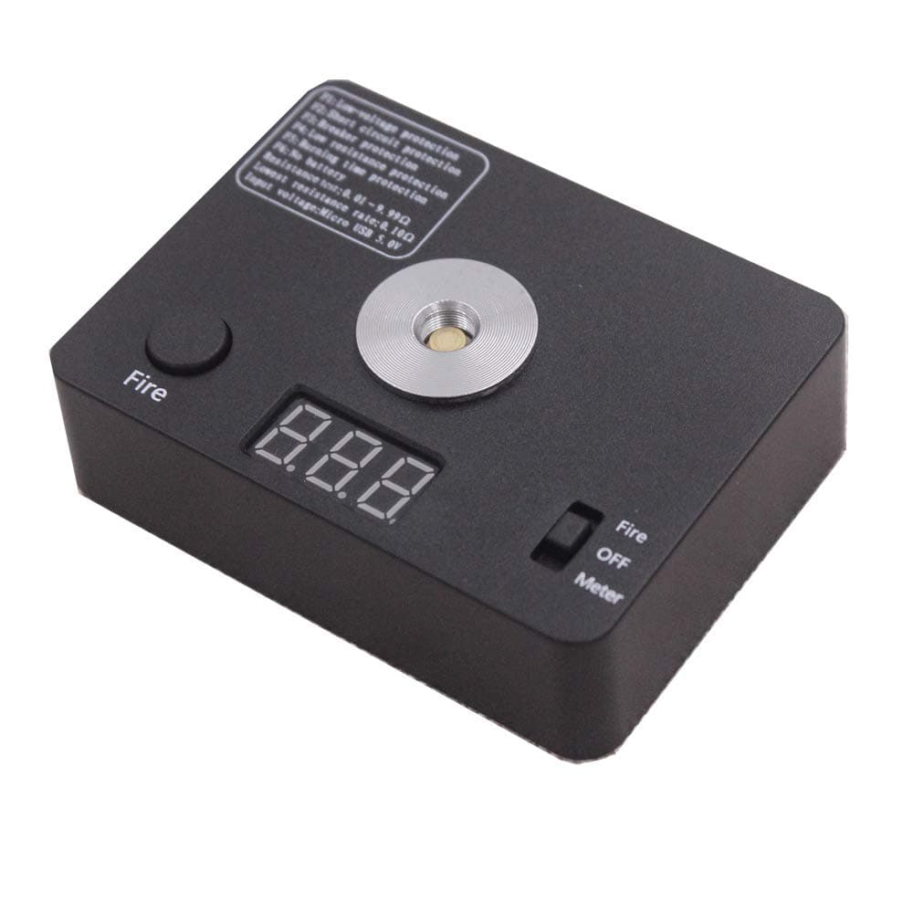 Digital Coil Resistance Tester Ohm Meter Reader Wire Coil DIY Tool for Coils Building Craft Hobby Use