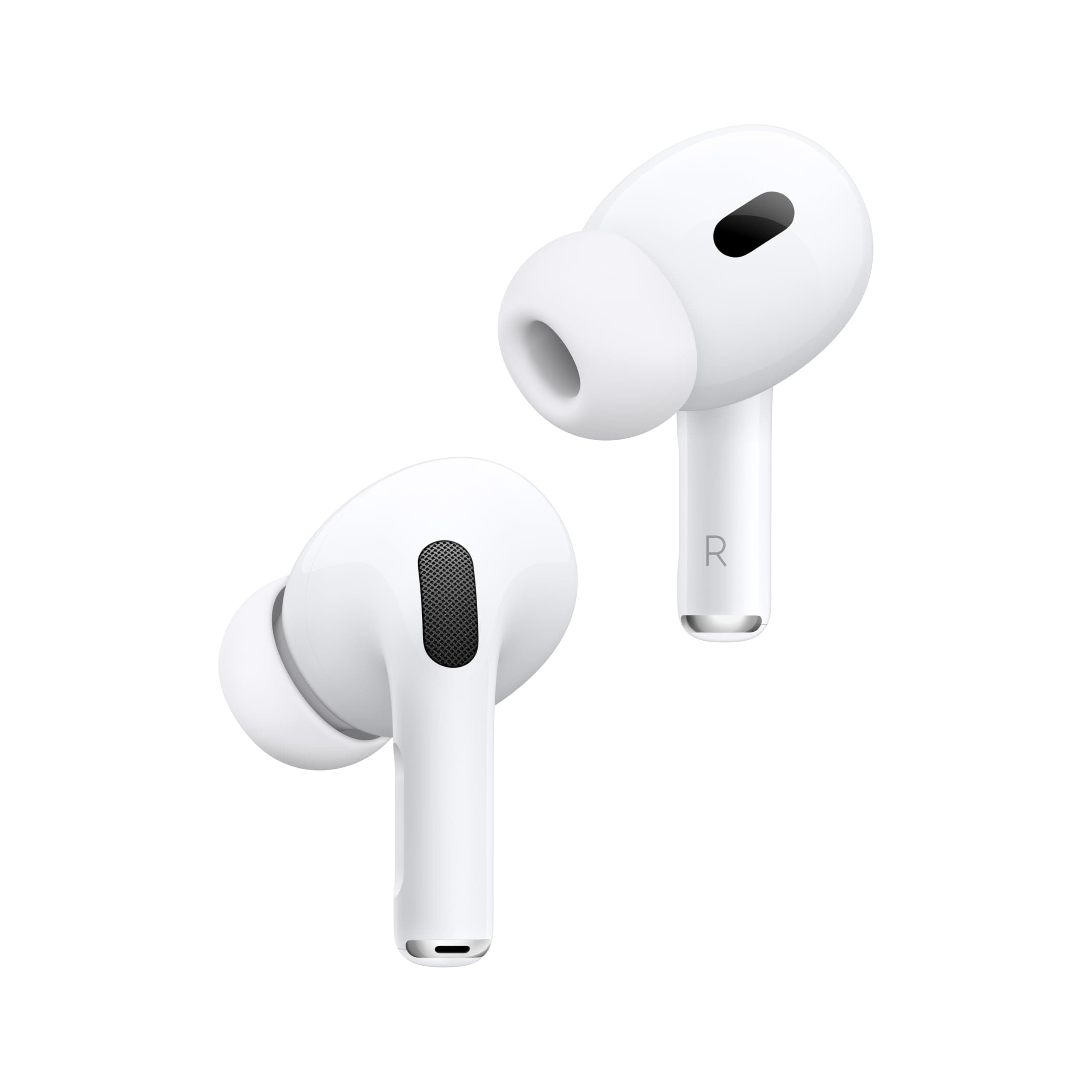 AirPods Pro (2nd Generation) Wireless Ear Buds with USB-C Charging, Up to 2X More Active Noise Cancelling Bluetooth Headphones, Transparency Mode, Adaptive, Personalized Spatial Audio, White