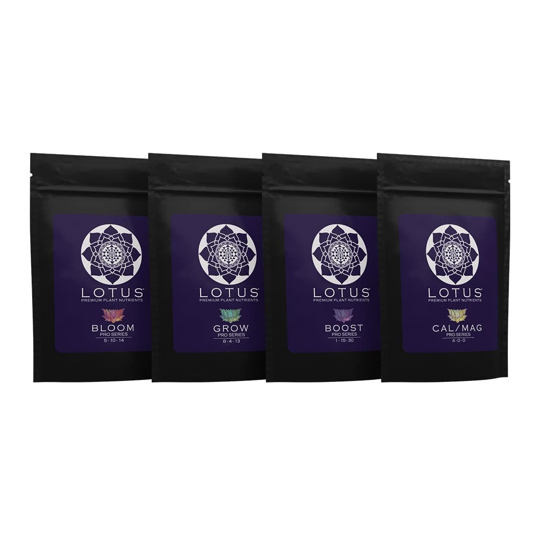 Intro Pack - 4-Part Sample Kit with Grow, Bloom, Boost & Cal/Mag - Powdered Plant Nutrients for Hydroponics, Coco Coir & Soil - Trial Size for Indoor & Outdoor Growers