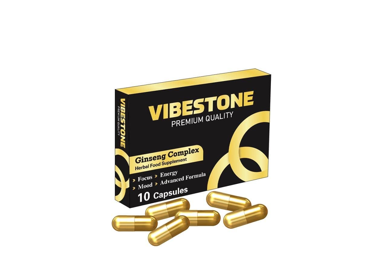 VIBESTONE Gold- Enhance Your Performance - Extra Strength Performance Enhancing Pills, Stamina Endurance Booster Gold Supplement Pills for Men - 10 Ginseng Capsules for Men UK