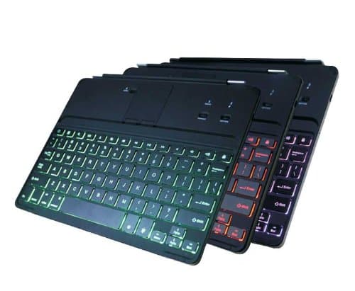 Ultrathin Backlit Bluetooth Keyboard Case Cover for iPad 2/3/4 with 7 color changeable LED light