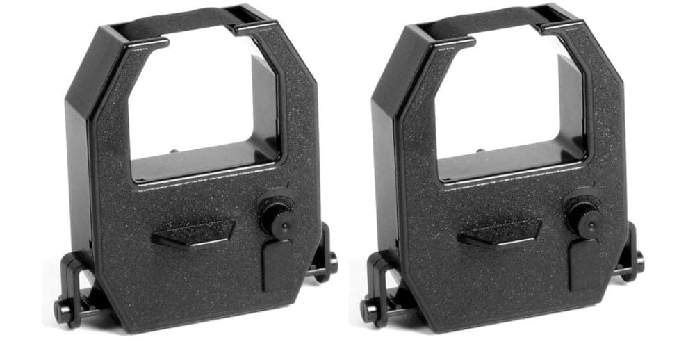 COMPUMATIC (2 Pack) Replacement Ribbon Cartridge for All Amano TCX and PIX Time Clocks Models, Black Ink