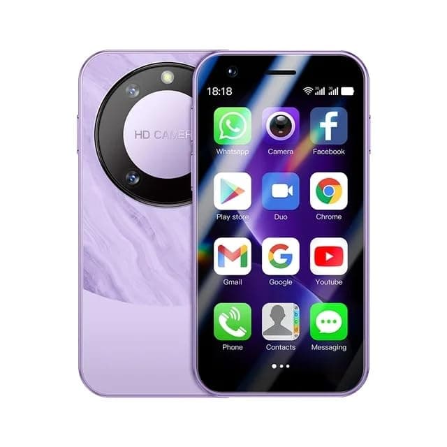 AMAV SOYES F8 Pro Max Mini Android 8.1 Smartphone, 1GB +16GB, 2000mAh, Face ID, Dual SIM, 3.0-inch (Purple)
