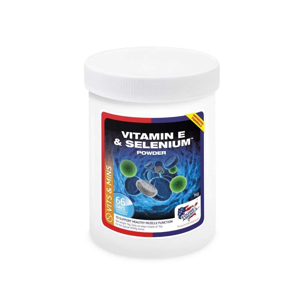– Equine America Vitamin E & Selenium Powder Solution