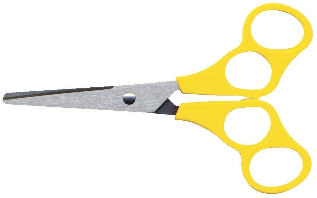 School Smart V-Shape Blunt Tip Training Scissors, 5 Inches, Stainless Steel Blade - 084840