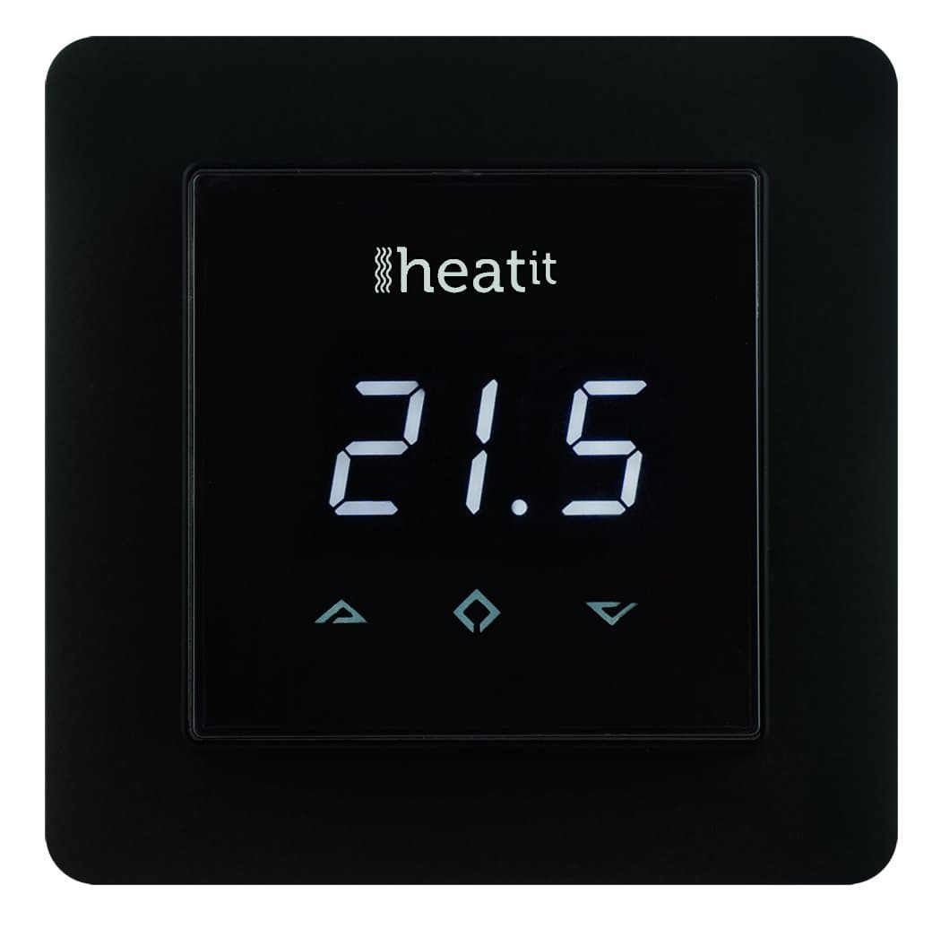 HeatIt 5430498 Wall Thermostat - Black