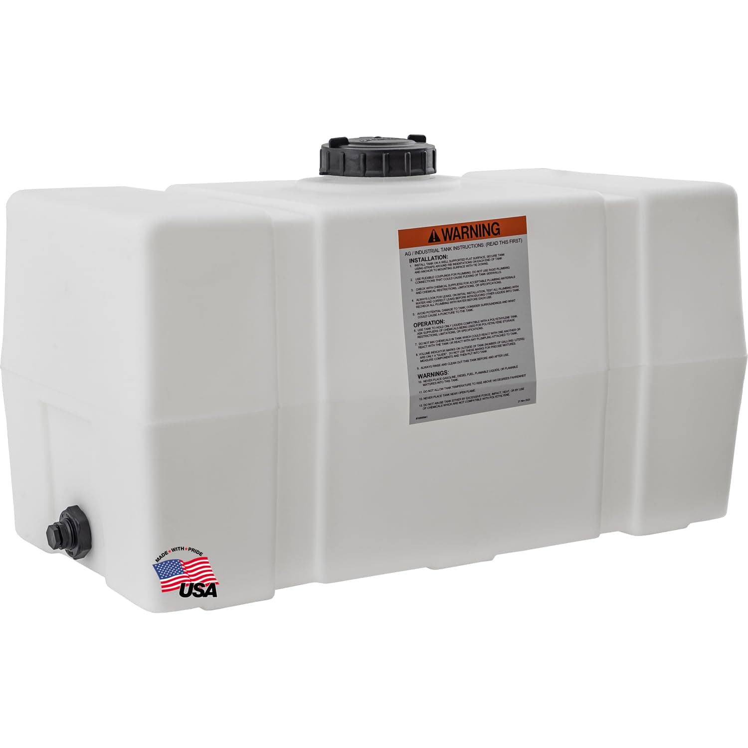 RomoTech Horizontal Square Polyethylene Reservoir