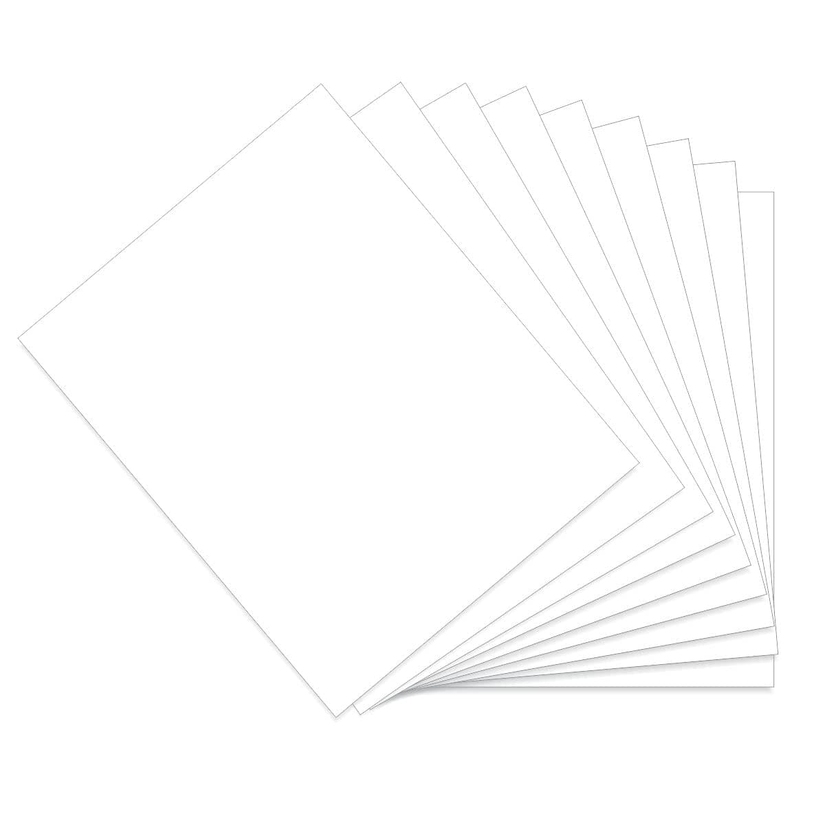 LITKO 8x10-inch Polystyrene Flexible Craft Sheets | Plasticard | Styrene Plastic Sheets | Modeling | Crafting | Scratch Building | Displays | White (Varity Pack)