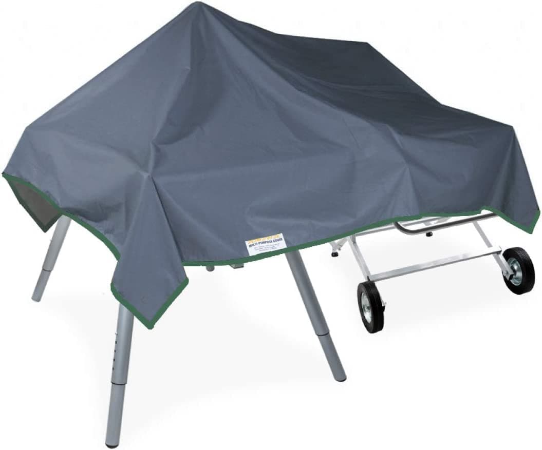 POWERTEC 16201 Multi-Purpose Machine Cover, Large Protective Tarp for Heavy Duty Dust Protection (72 x 112 Inch)