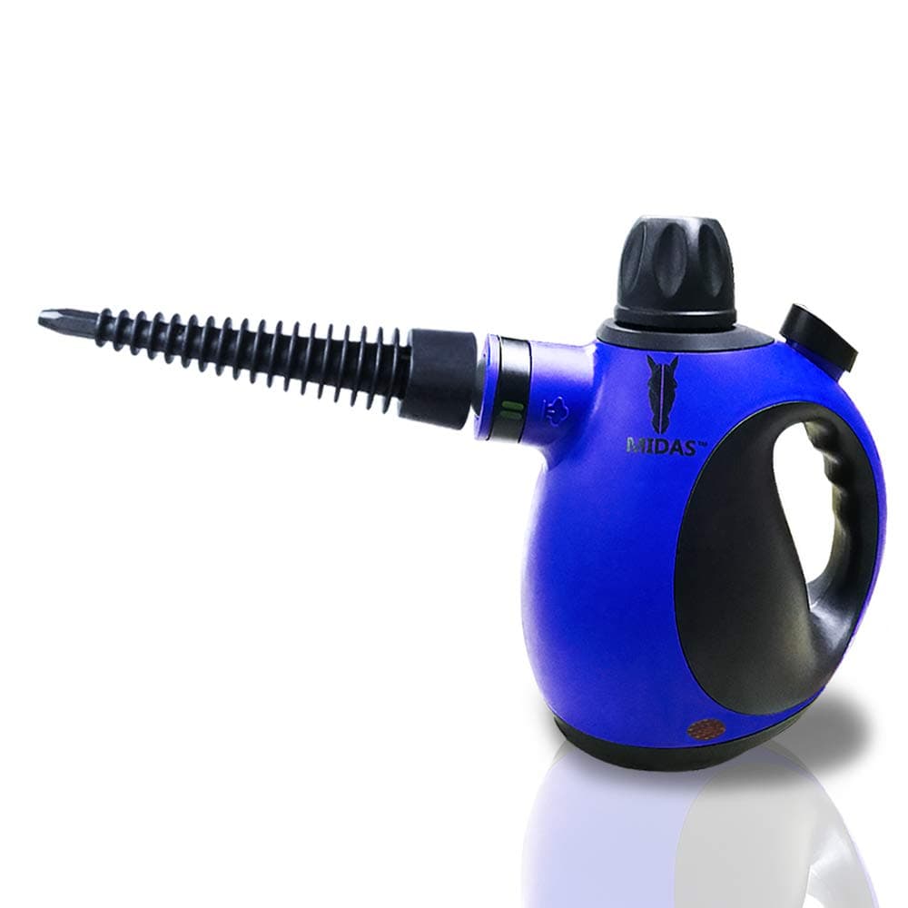 MidasTM Midas Multi-Purpose Big Capacity with 9-Piece Accessories for Stain Removal, Carpets, Curtains, Bed Bug Control, Car Seats, Blue, large