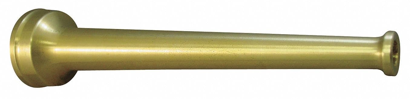 Industrial Fire Hose Nozzle,1 In,Brass