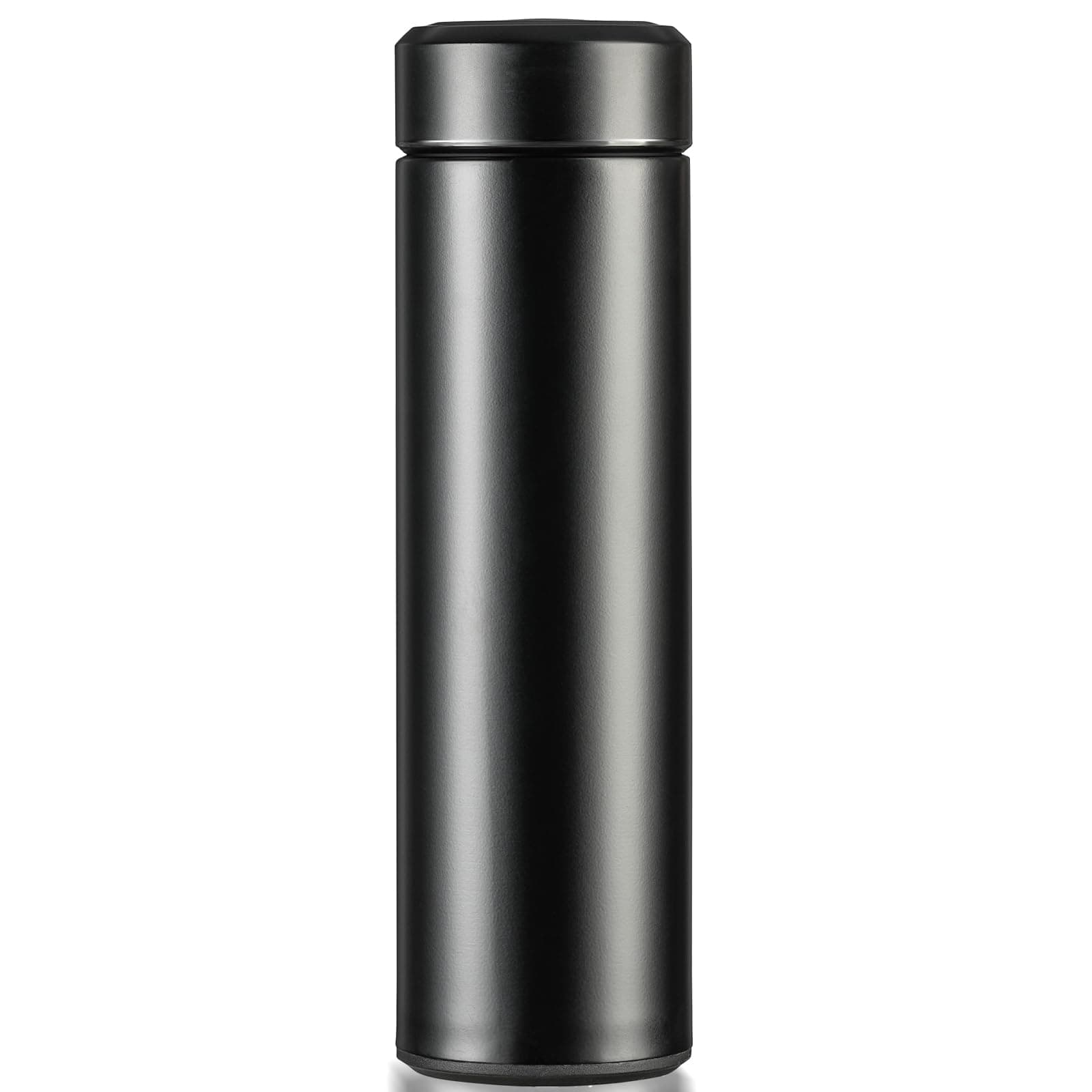 PARACITY Coffee Thermo, Thermo for Hot Drinks 17 oz Double Wall Vacuum Insulated Metal Water Bottle, Coffee Thermo, Stainless Steel Water Bottle Keeps Hot for 12 Hrs, Cold for 24 Hrs Black