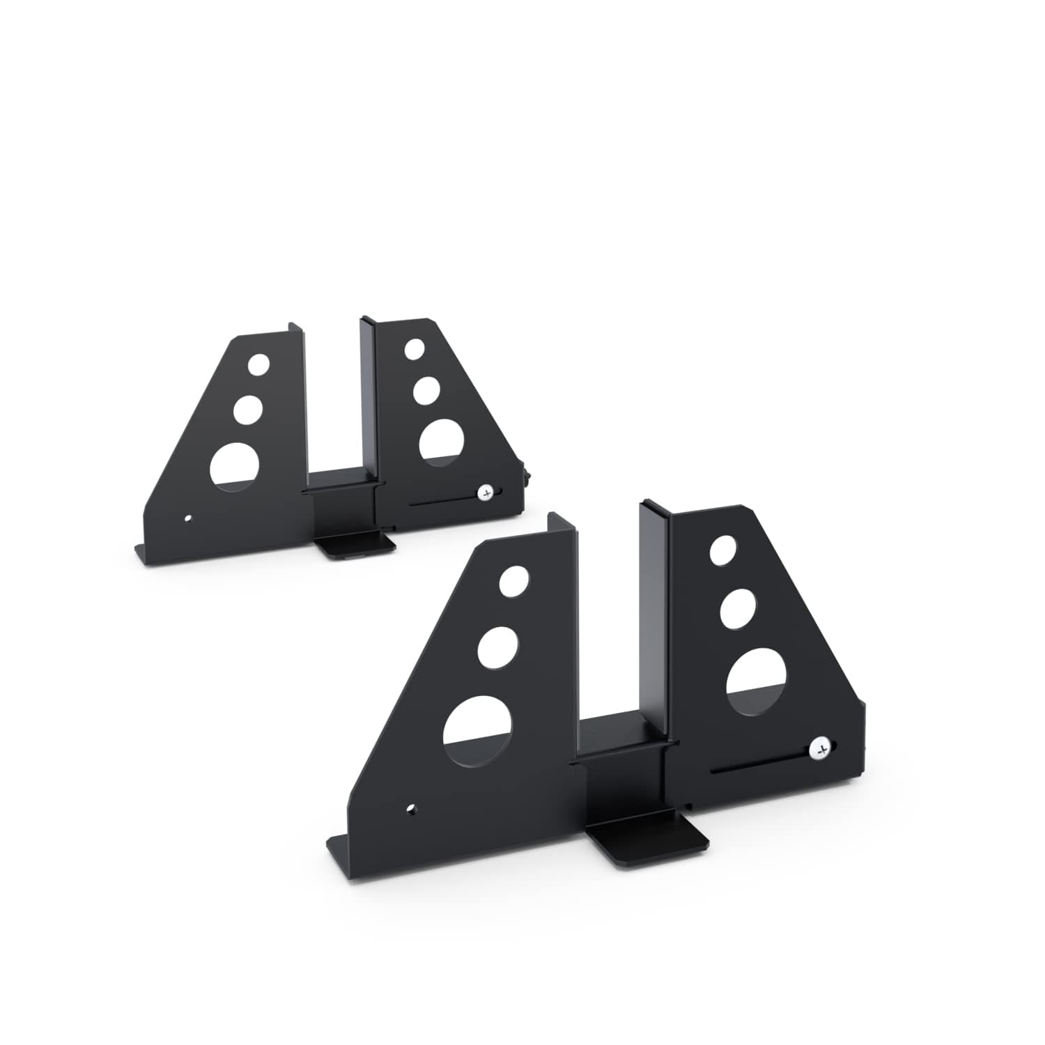 RackSolutions Universal Rack-to-Tower Conversion Kit Fits Any Server 1U to 2U, Textured Black Powder