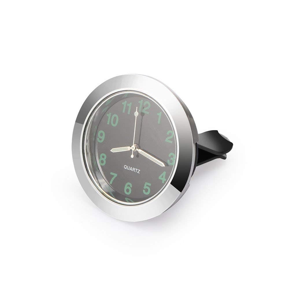 Car Dashboard Clock, Mini Car Quartz Clock, Round Car Air Vent Clock, Universal Automobile Vehicle Dashboard Clock Perfect Decoration for Car, SUV and Mpv (1.7" Diameter)
