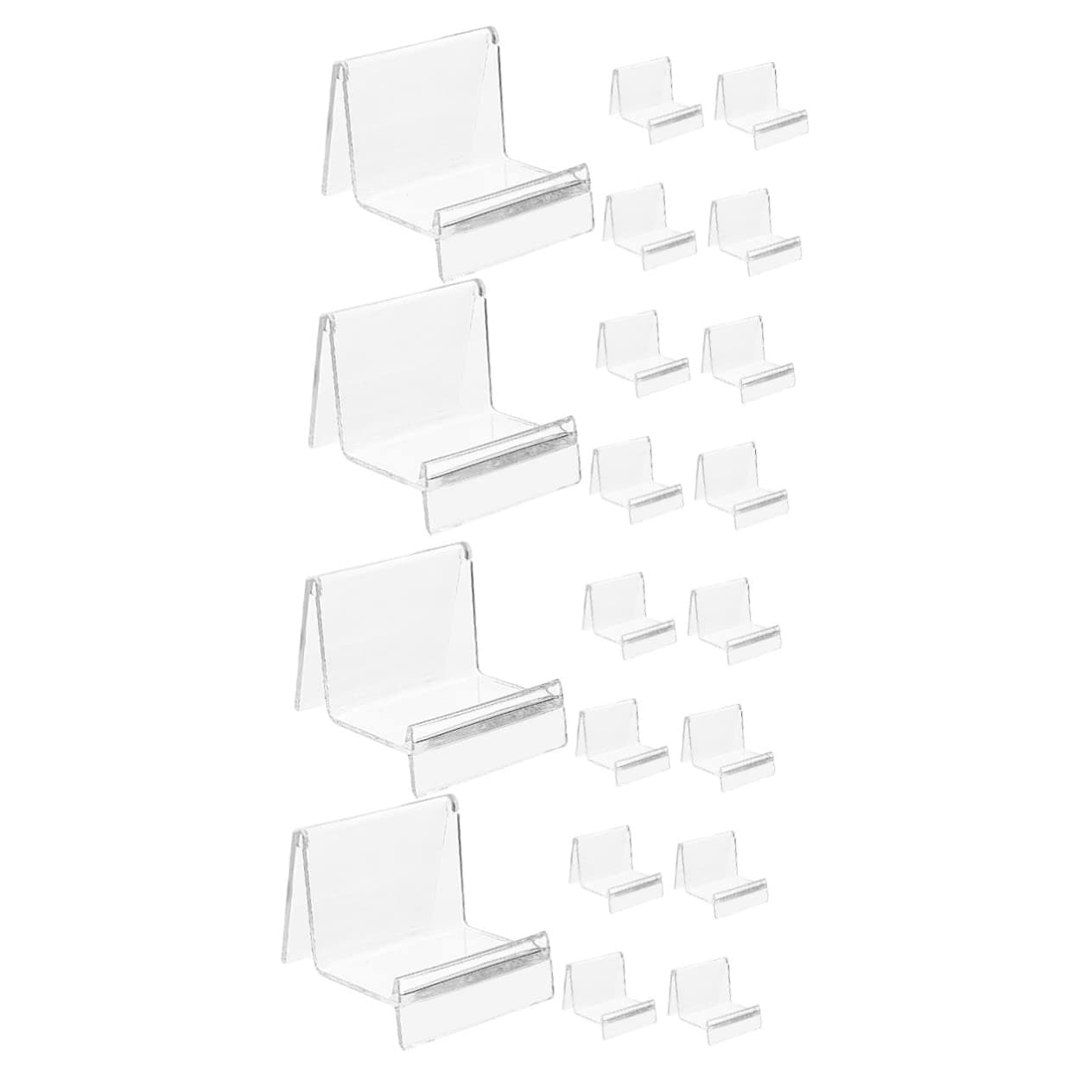 Alipis 20 Pcs Transparent Display Stand for Clear Purses, Candy, Wallets and Handbags - Tabletop Shelf Rack