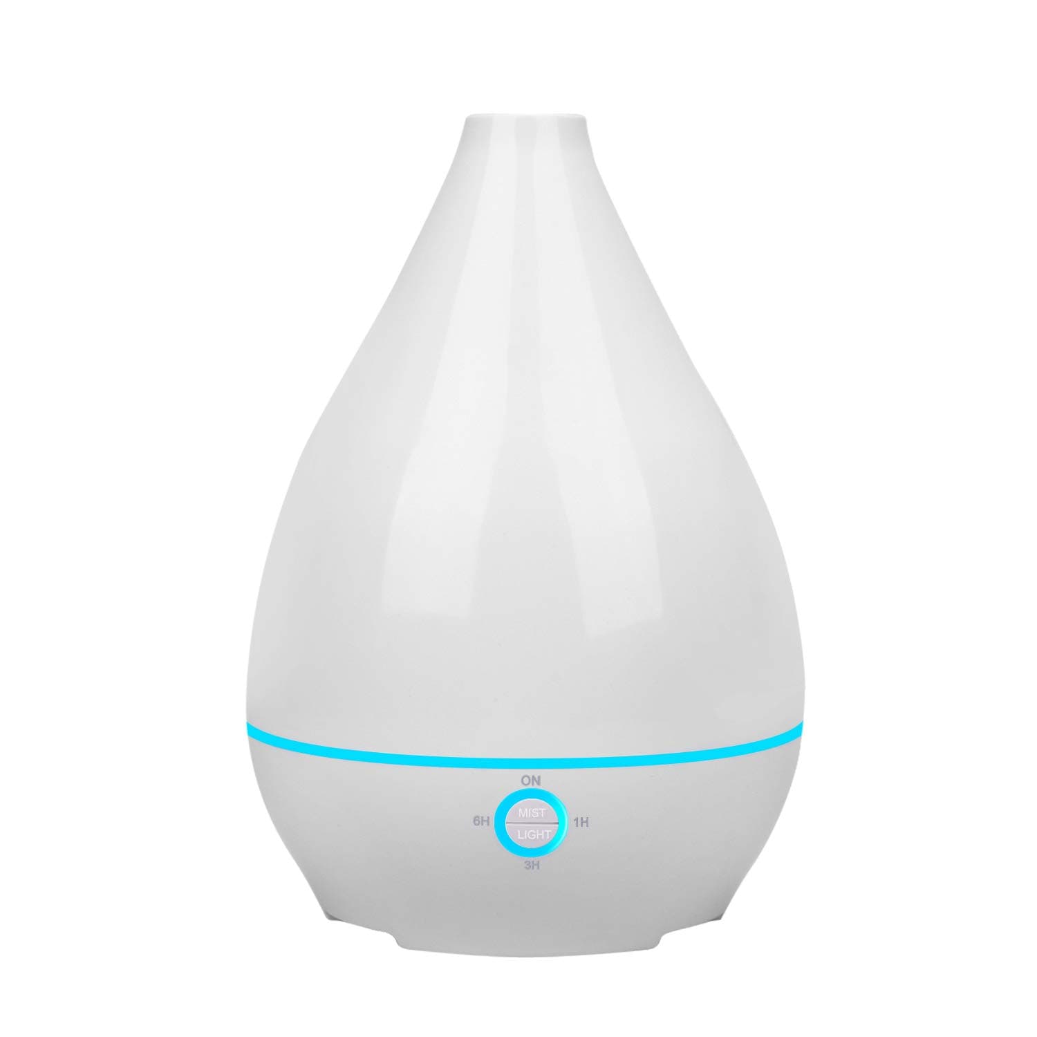 BEYIMEI 500ml Essential Oil Diffusers, Aromatherapy Diffusers with 7 Colorful LED Lights, Adjustable Mist Mode, BPA-Free, Waterless Auto Shut-Off Humidifiers, for Home, Yoga, Office, Spa, Baby Room