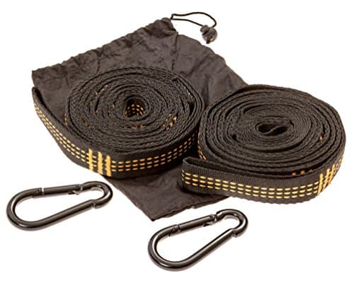 Haven Hammock Hammock Tree Straps Heavy Duty Suspension Hanging Strap Kit Accessories, with 2 carabiners Hooks and Carry Pouch for Outdoor Camping, Hiking, Travel, Backpacking