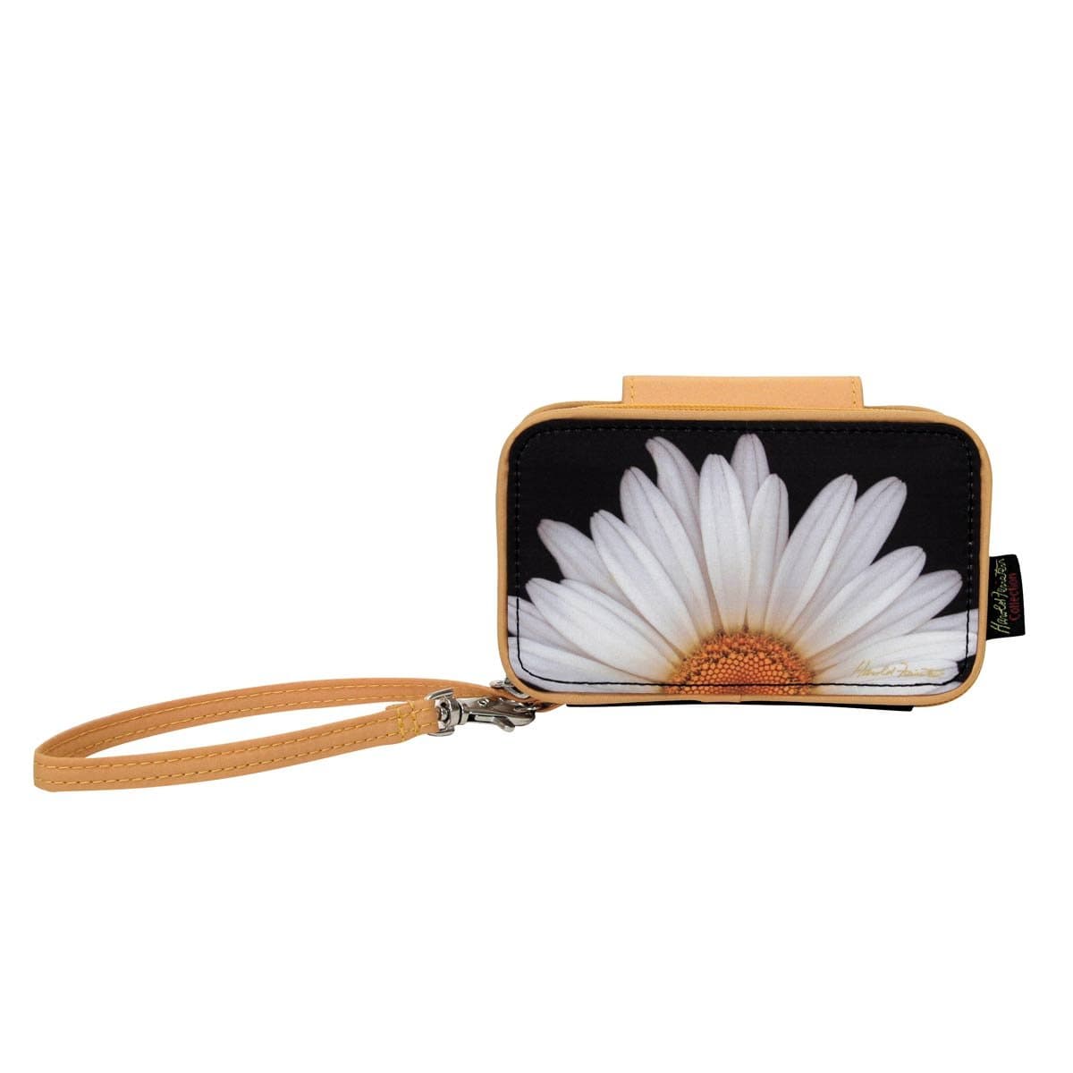 Harold Feinstein White Daisy Smart Phone Wristlet & Wallet, Multi, One Size