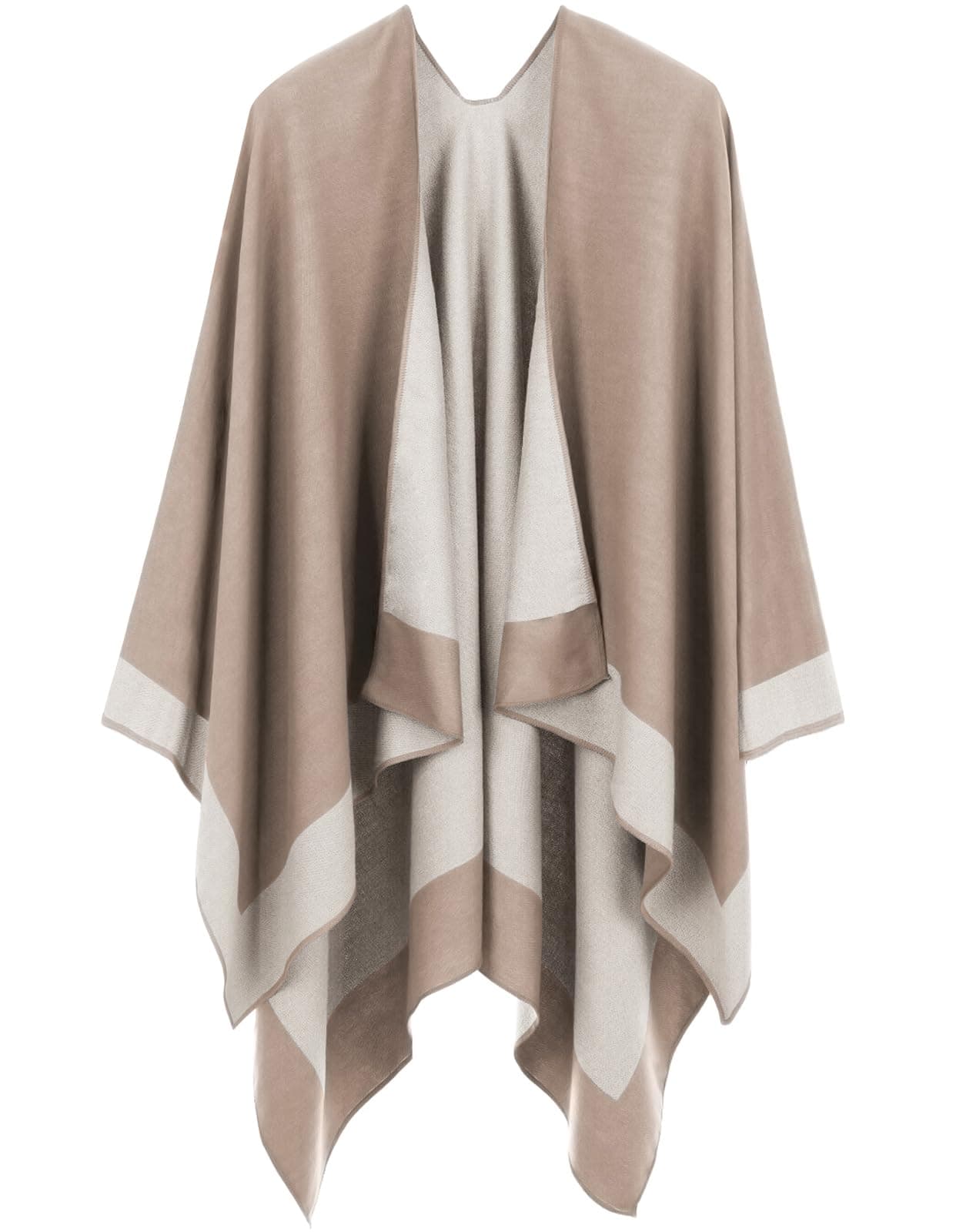 OWIF Women's Shawl Wraps Open Front Poncho Cape Oversized Sweaters Casual Cardigan Shawls for Fall Winter