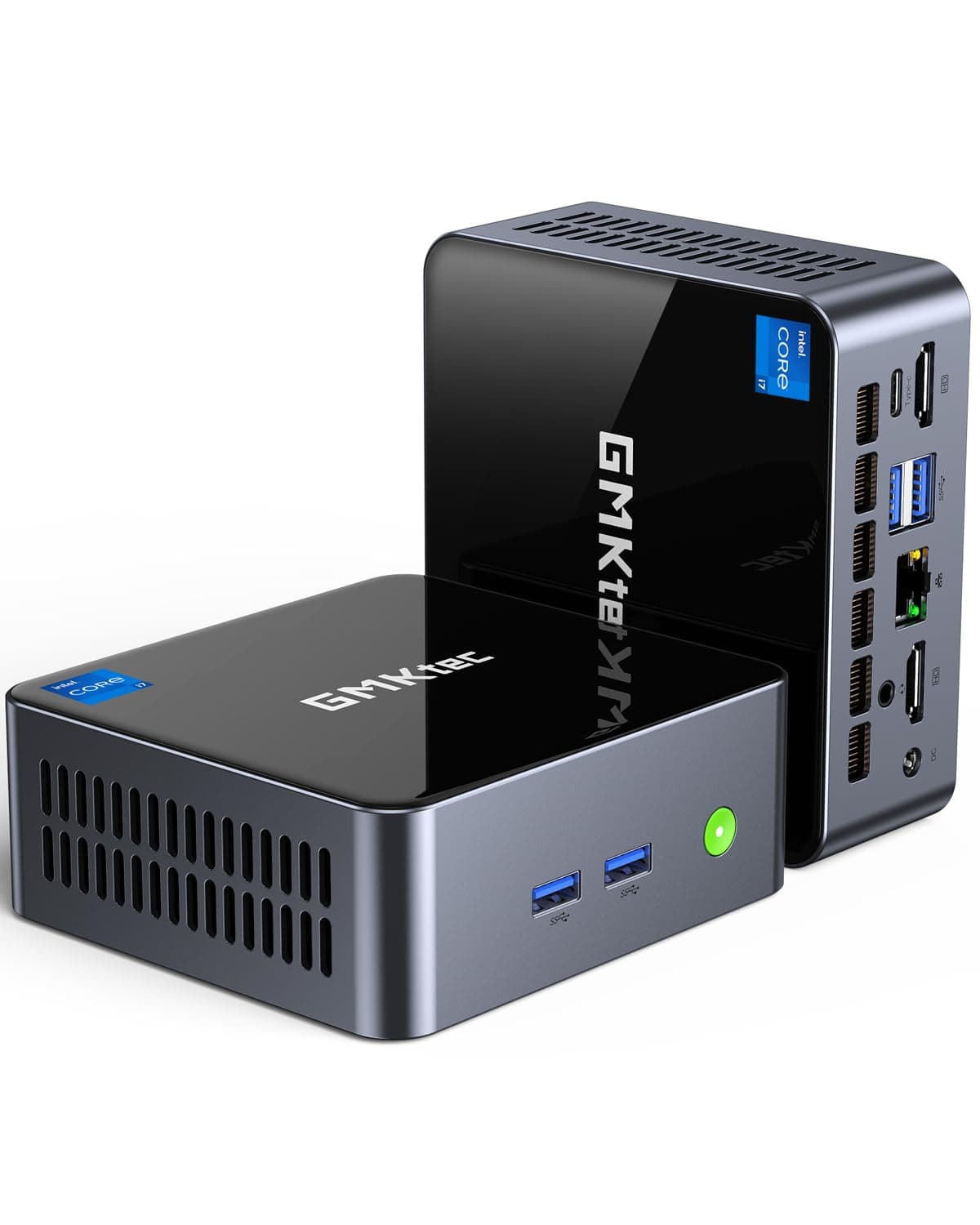 Mini PC Windows 11 Pro Intel Core i7-1195G7 (Turbo 5.0 GHz) 32GB DDR4 1TB SSD Desktop Mini Computers WiFi 6, BT 5.2/ DP, HDMI/RJ45 2.5G/USB4.0