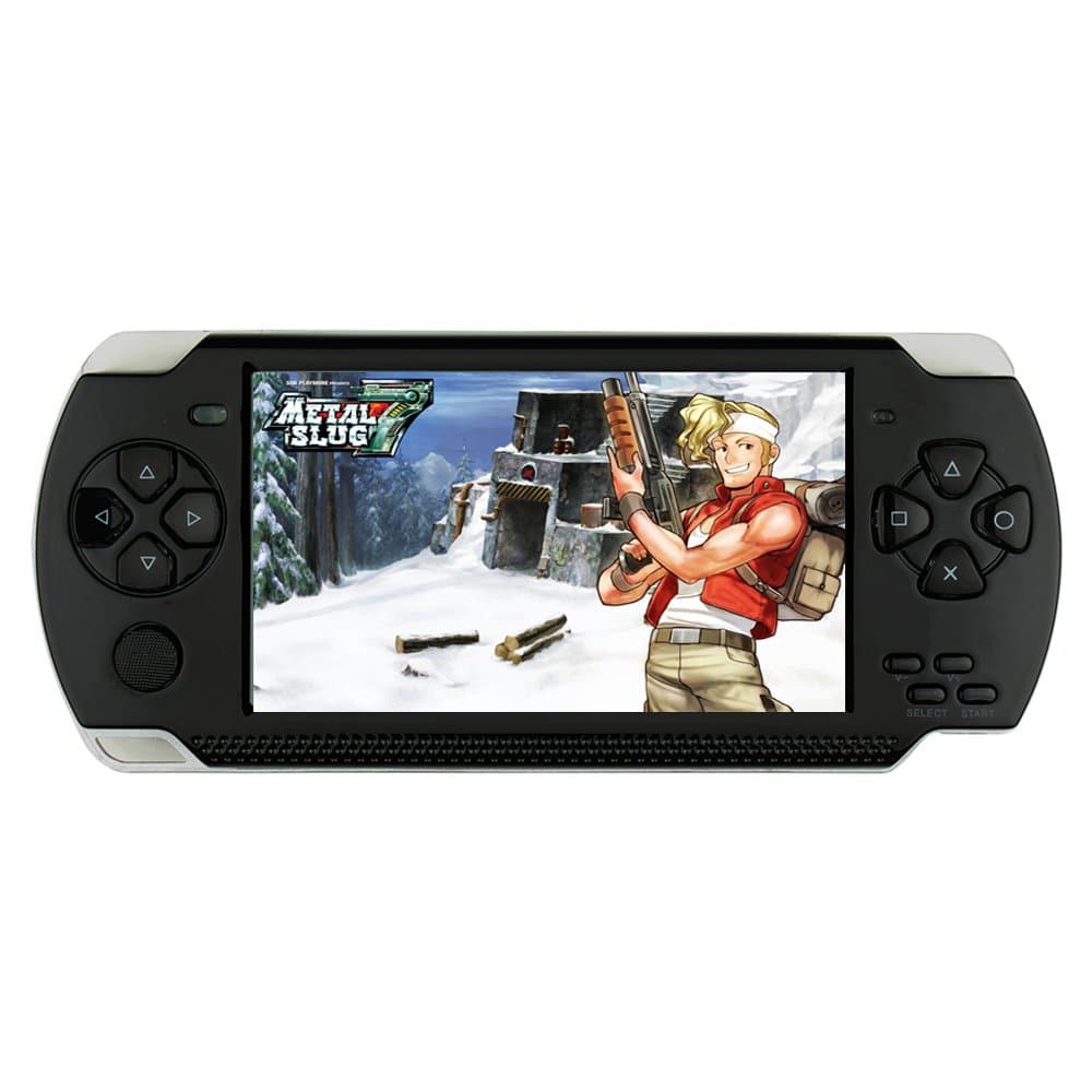 SUBOR A1 4.3" LCD Handheld Portable Game Player Console MP3 MP4 MP5 Media player PSP Style TF card/TV-Out/Camera (3000 Games Build in)- Black 4GB