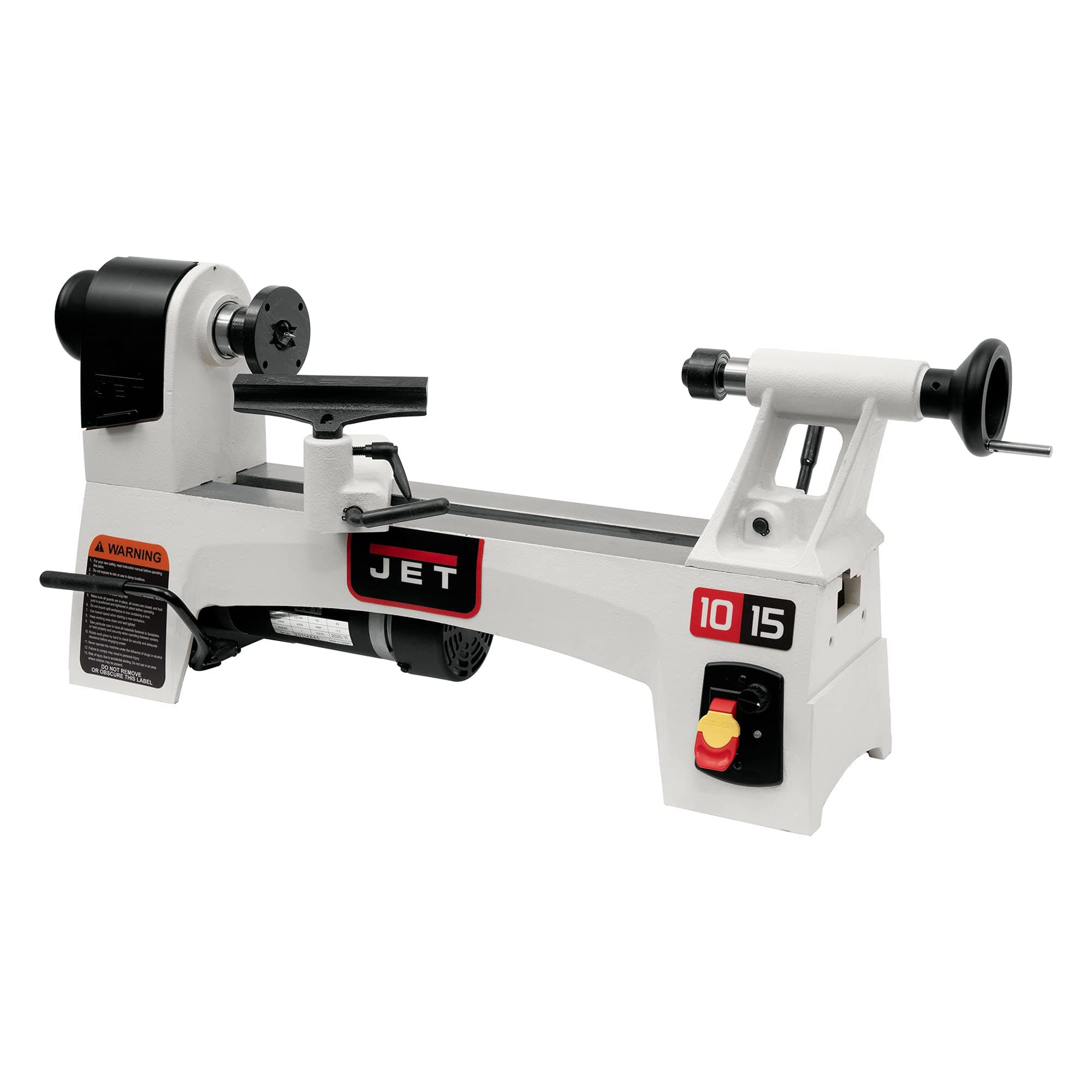 JET 10" x 15" Variable Speed Wood Lathe, 1/2 HP, 1Ph 115V (Model JWL-1015VS)