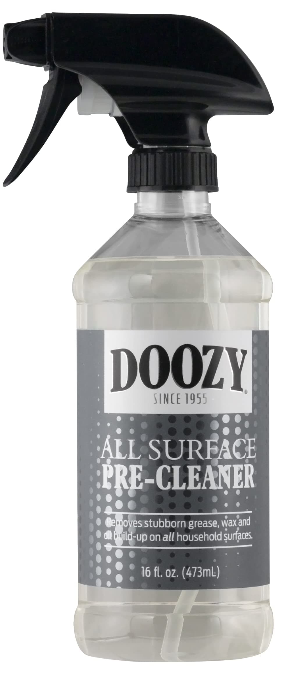 - Doozy All Surface Pre-Cleaner - Pre Treatment to Easily Remove Built Up Grease, Grime, Dirt, Wax & Oil on Furniture, Wood, Glass, Plastic, Metal, Ceramic & Household Surfaces - 16 Ounce