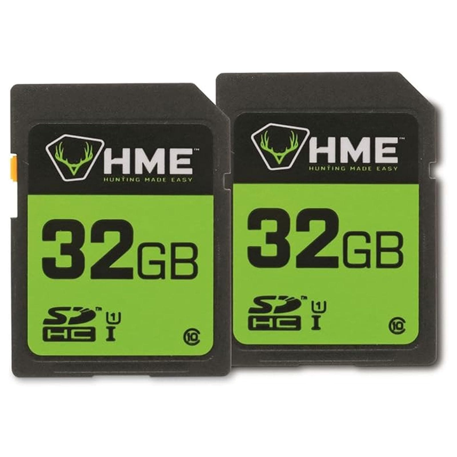 HME SD Cards - Compact Durable Reliable High-Speed Memory Cards Compatible with SDHC Slot Devices, 32GB - 2 Pack