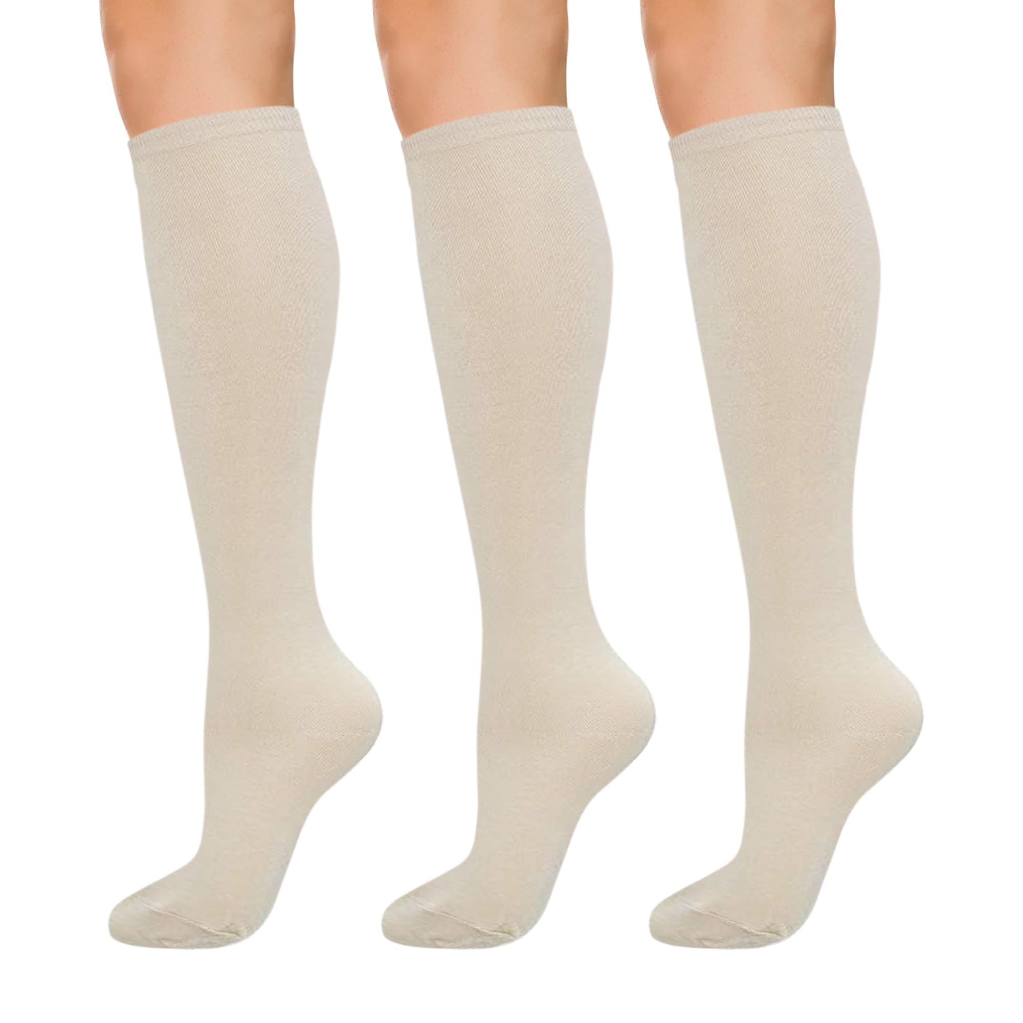 Women's Knee Socks - Beige