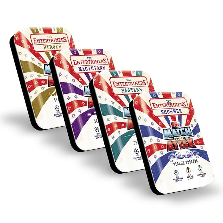Topps Match Attax 24/25 - Booster Tin Bundle - Amazon Exclusive! All 4 Booster Tins in this year's Match Attax Collection!