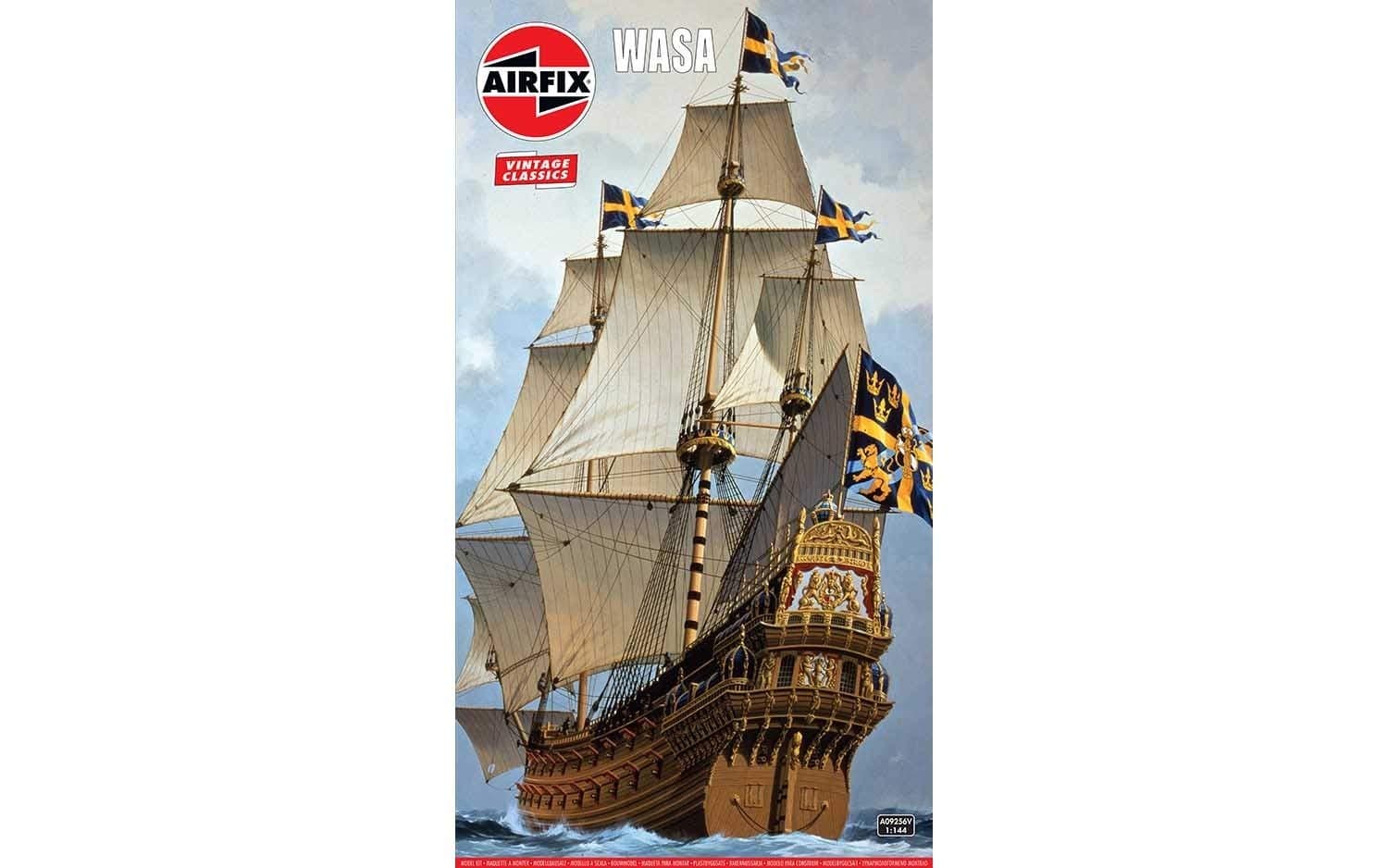 Airfix Vintage Classics Set - A09256V WASA - Plastic Model Ship Kits for Adults & Children 8+, Set Includes 229 Pieces - 1:144 Scale Model Ship Set