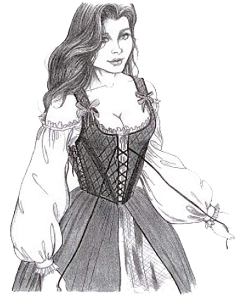 Sewing Pattern: Easy Renaissance Adjustable Bodice